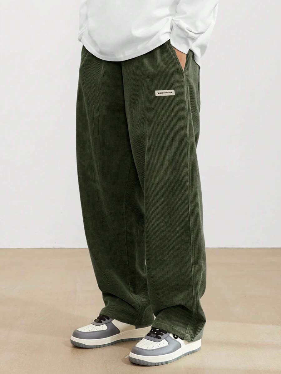Enzo - Pantalon Velours Côtelé Confortable Homme