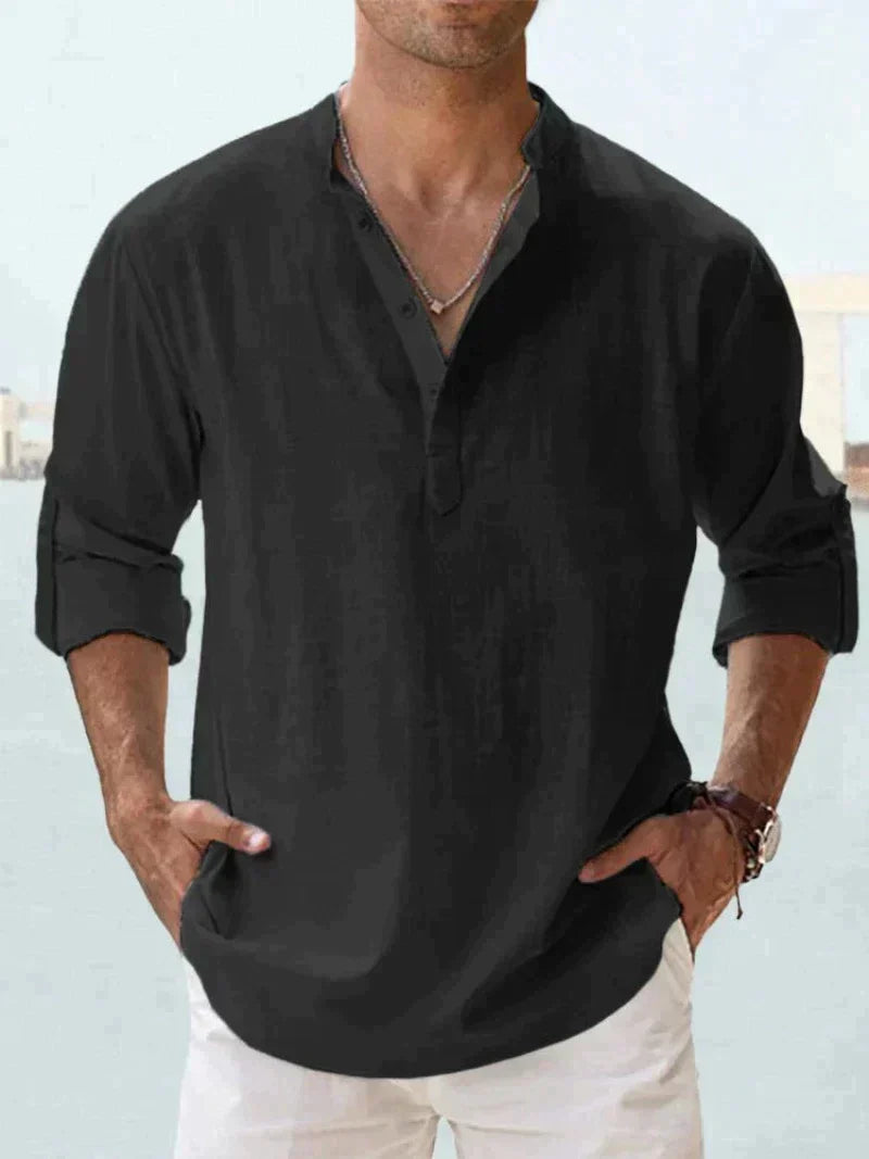 Antonio - Chemise Lin Casual Homme