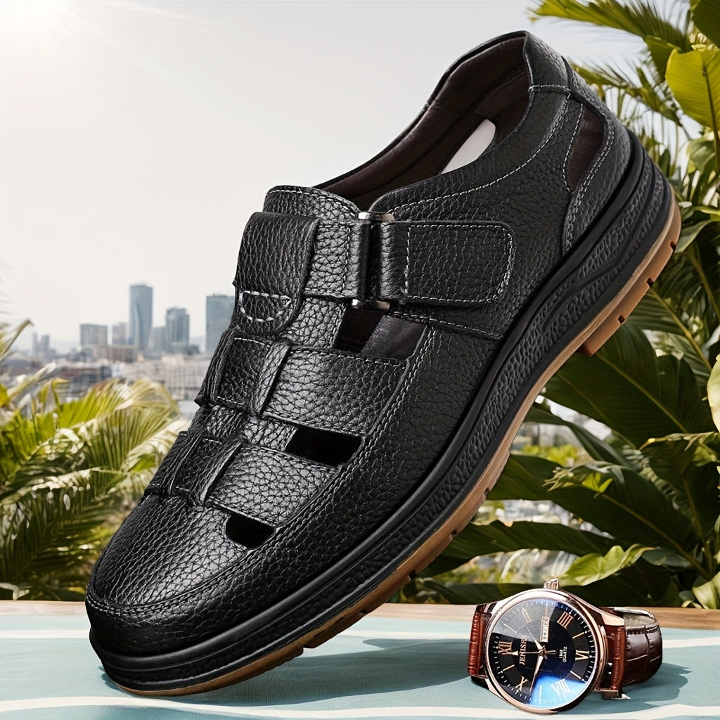 Axel - Sandales Cuir Confortables Homme
