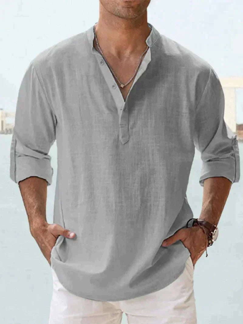Antonio - Chemise Lin Casual Homme