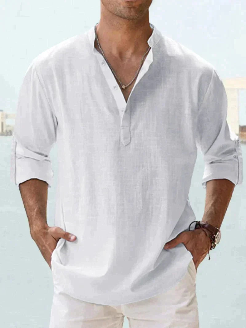 Antonio - Chemise Lin Casual Homme