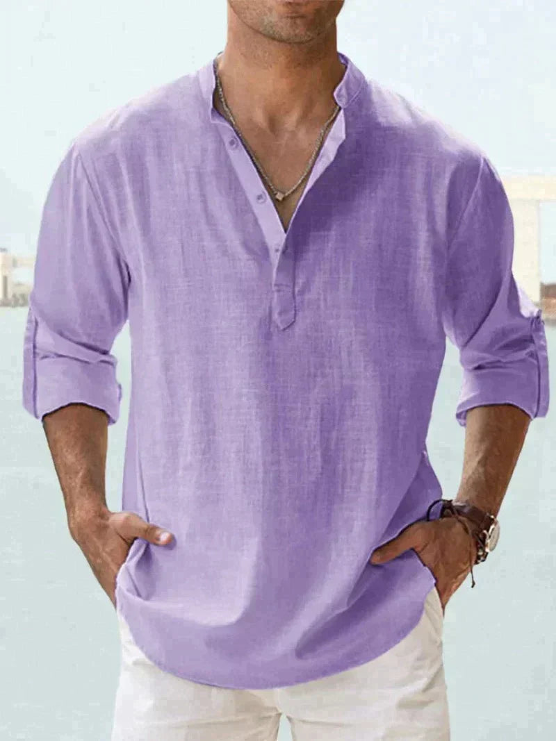 Antonio - Chemise Lin Casual Homme