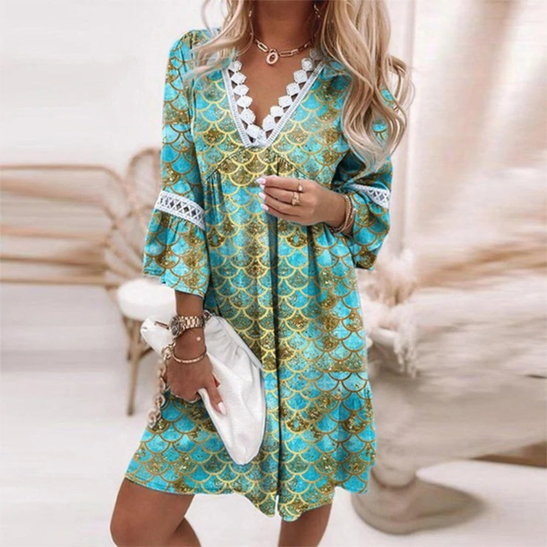 Robe Tunique Femme Bohème en Dentelle - Sophie