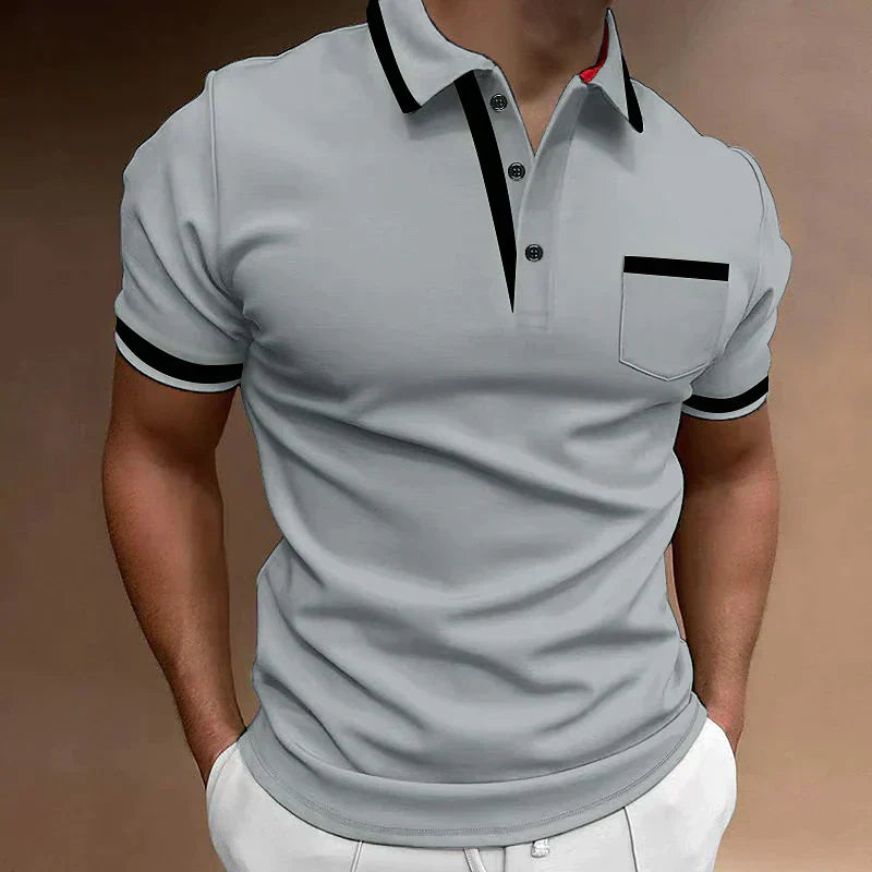 Dante - Polo Manches Courtes Slim Fit Chic Homme