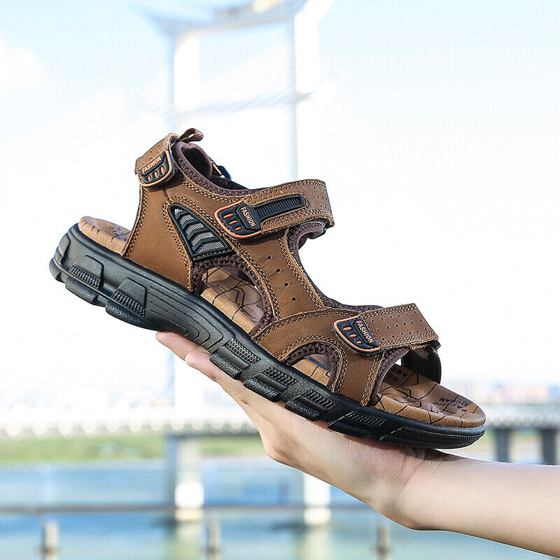 Oscar - Sandales en Cuir Confortables pour Homme