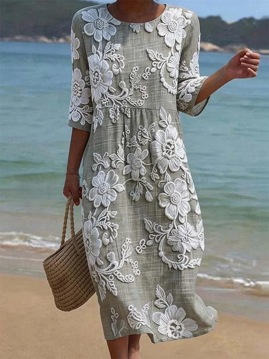 Robe Femme Fluide en Lin - Inès