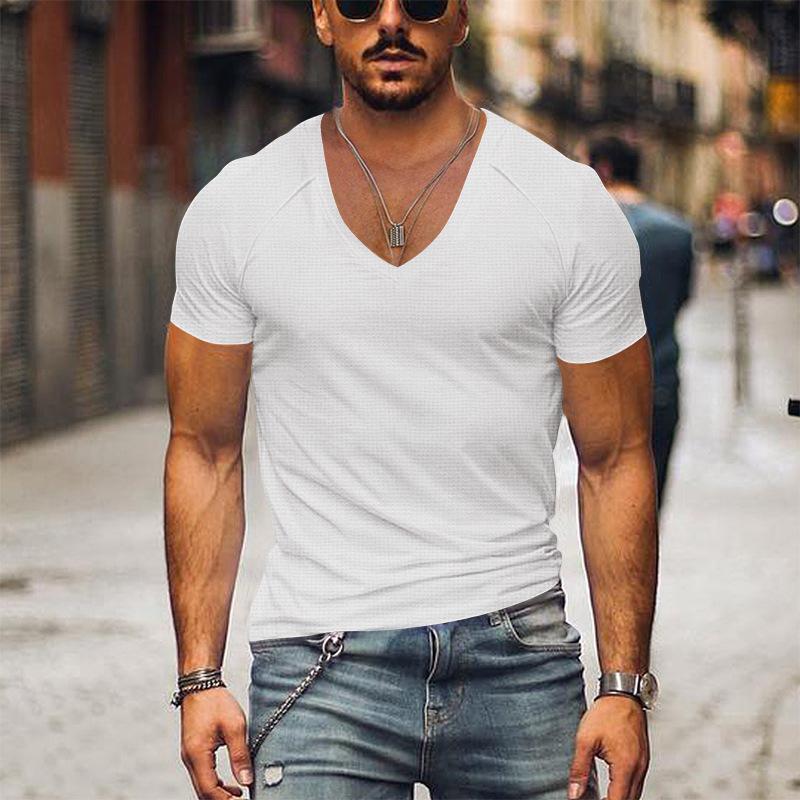 Christophe - T-Shirt Col V Confortable Homme