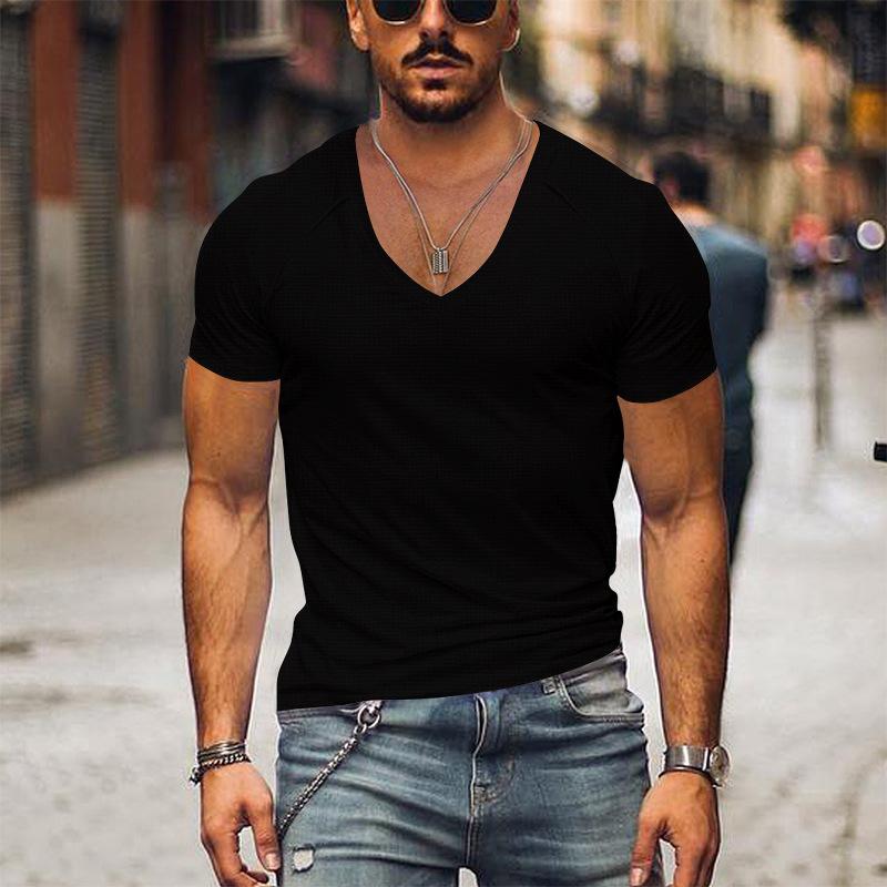 Christophe - T-Shirt Col V Confortable Homme