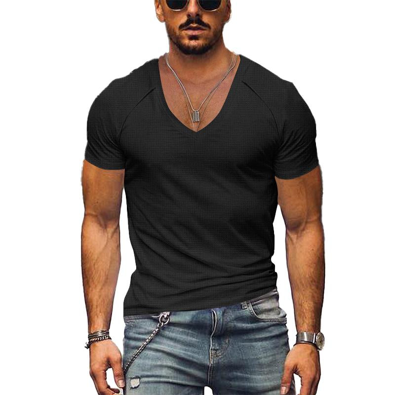 Christophe - T-Shirt Col V Confortable Homme