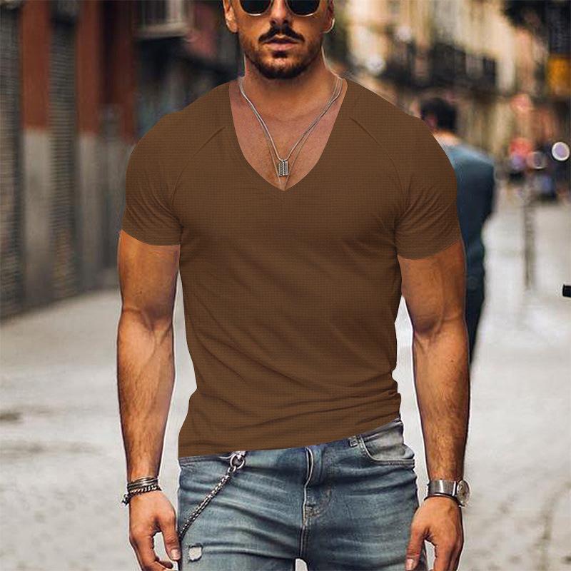 Christophe - T-Shirt Col V Confortable Homme