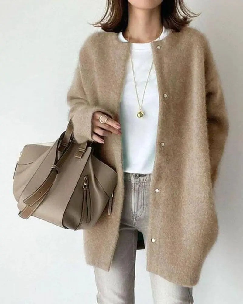 Camille - Cardigan Élégant Long Oversize