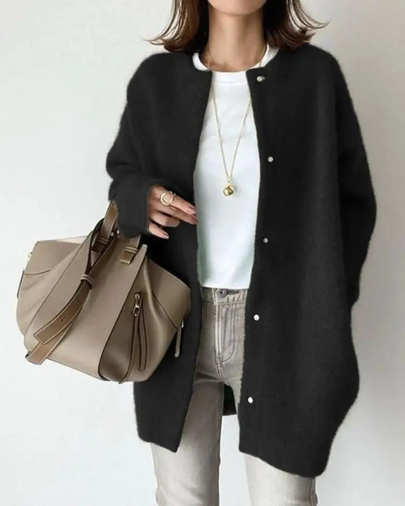 Camille - Cardigan Élégant Long Oversize