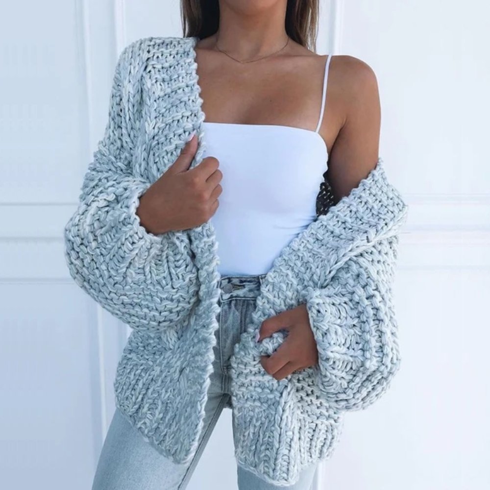 Florence - Cardigan Élégant Oversize Torsadé
