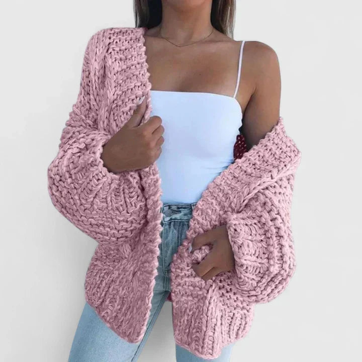 Florence - Cardigan Élégant Oversize Torsadé