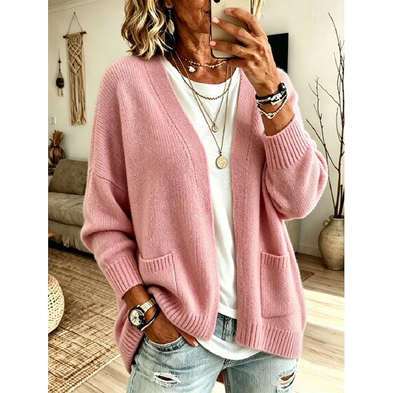 Isabelle - Cardigan Élégant Oversize à Poches