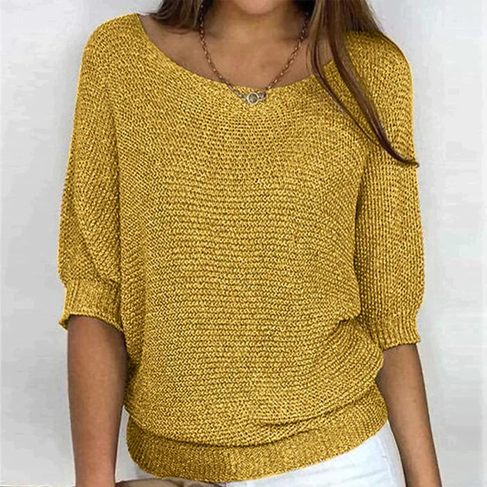 Isabelle - Pull Flatteur Maille Col Bateau