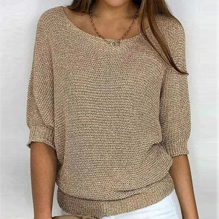 Isabelle - Pull Flatteur Maille Col Bateau