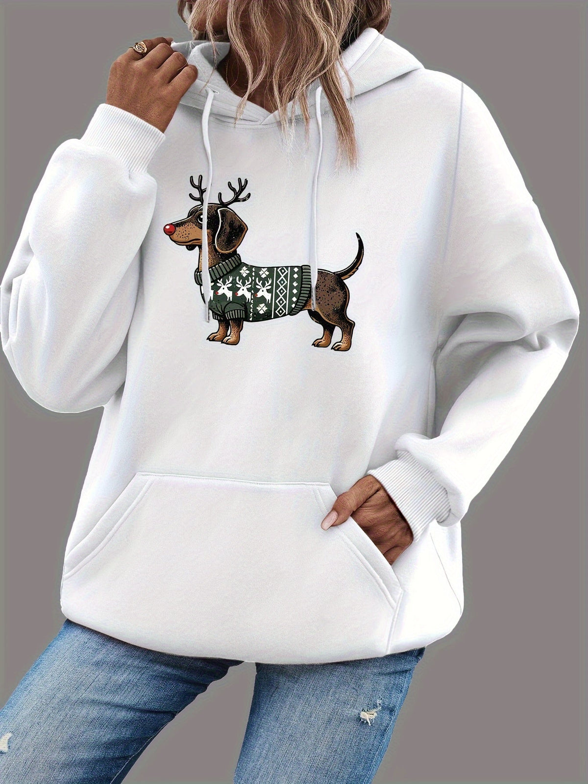 Sylvie - Sweat Chic Imprimé Teckel