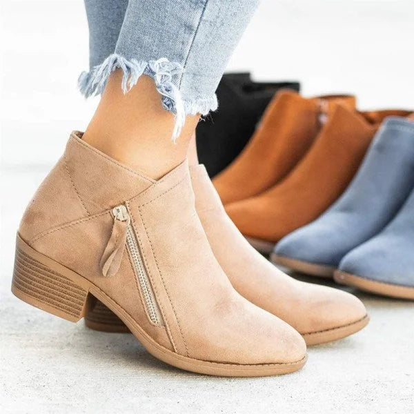 Isabella - Bottines Daim Casual Femme