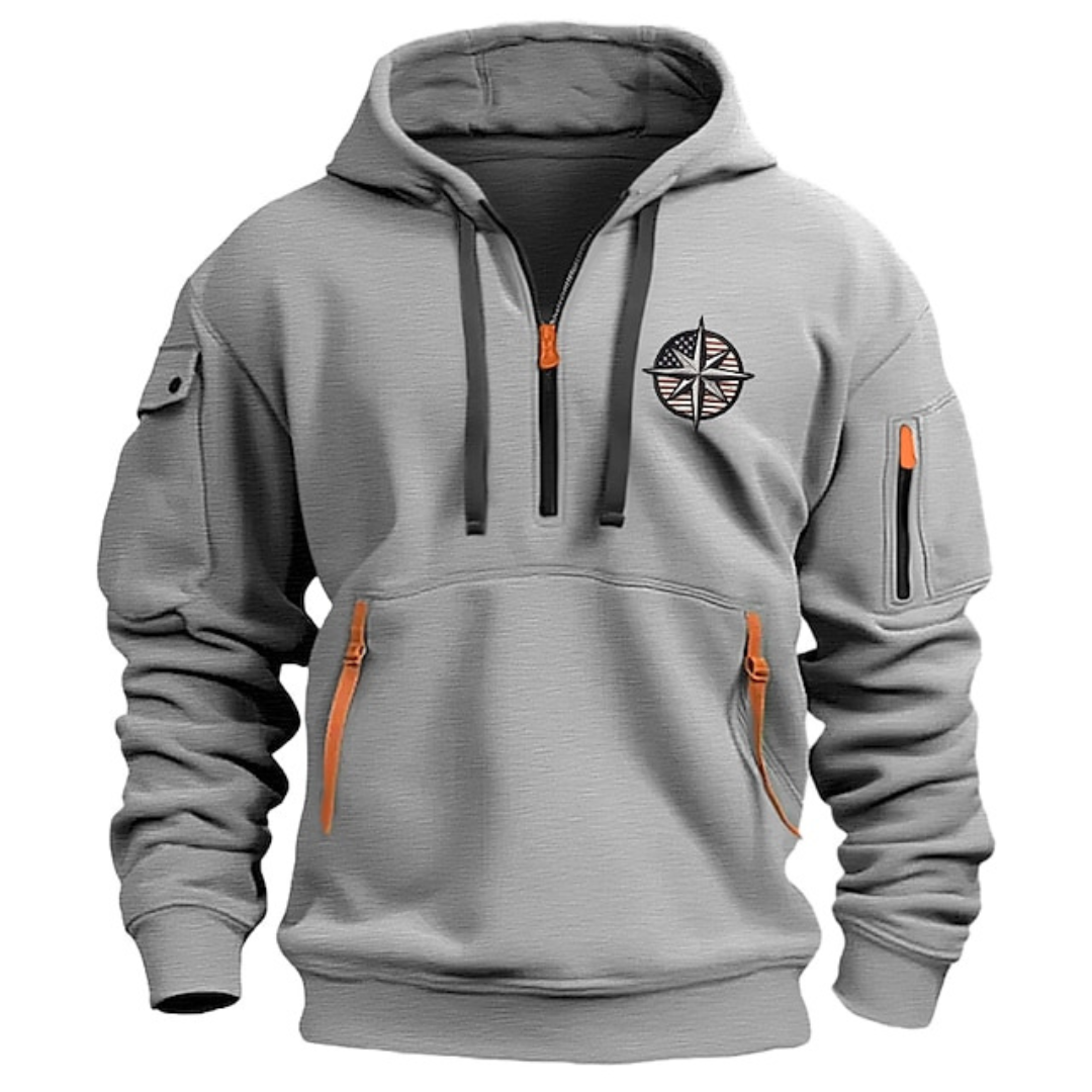 Thomas - Hoodie Chic Zippé Multipoches