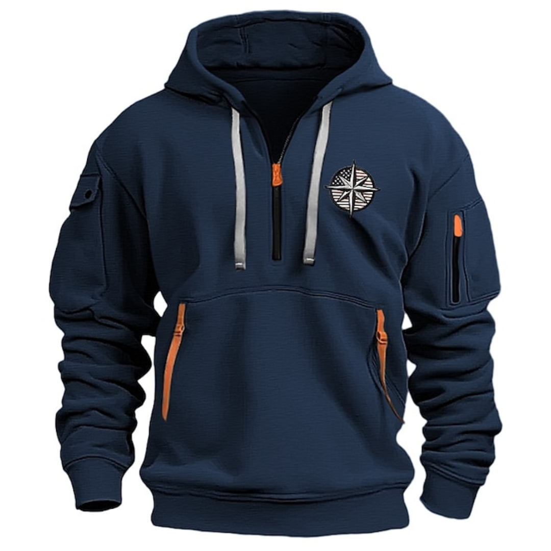 Thomas - Hoodie Chic Zippé Multipoches