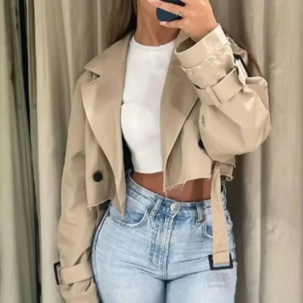 Sofia - Trench femme court chic