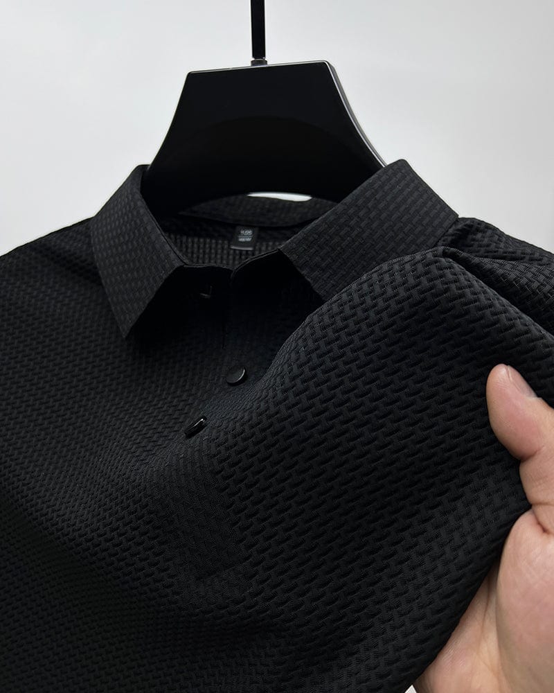 Men Polo structuré moderne | Polo à bras long-3
