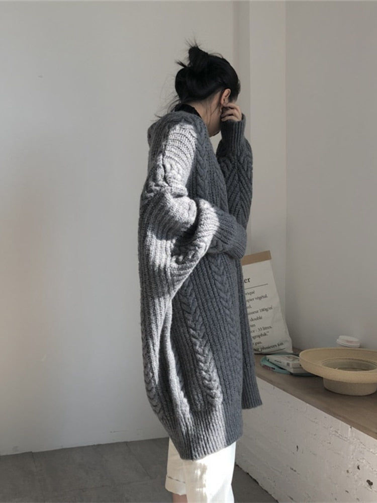 Valérie - Gilet Élégant Long Torsadé