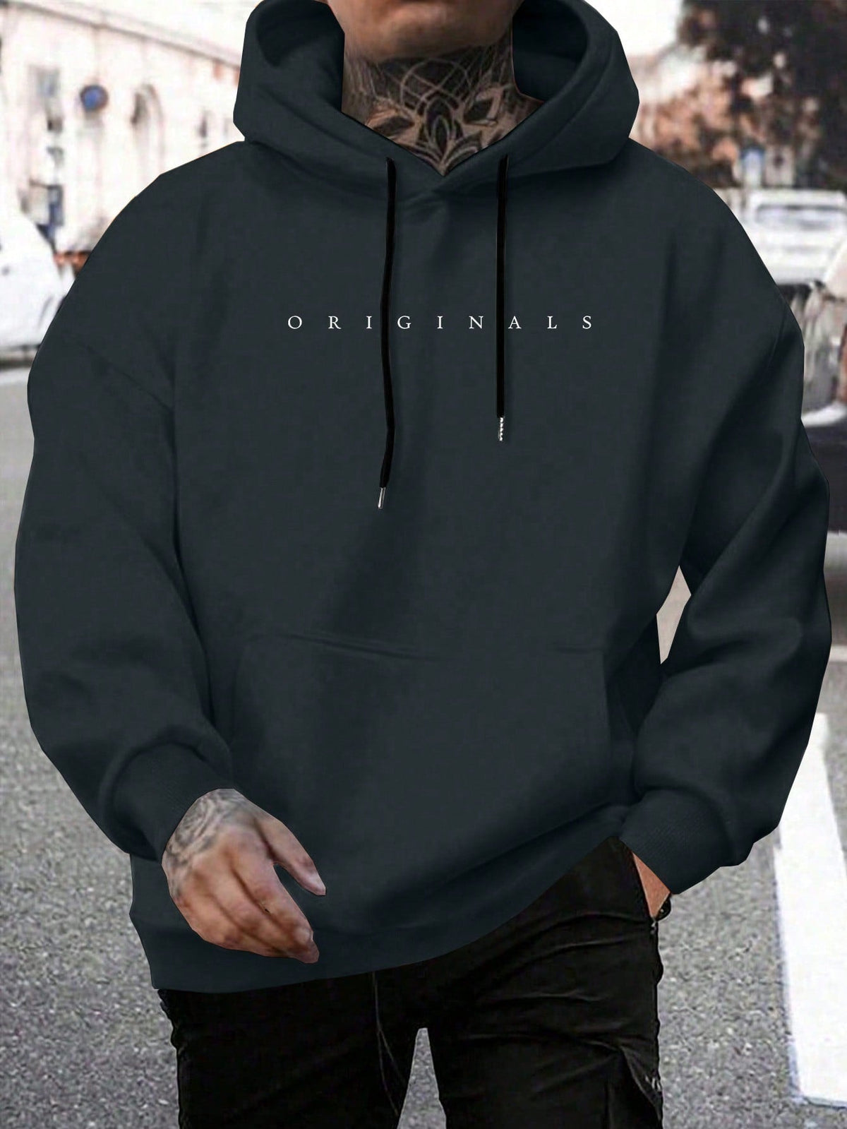 Sébastien - Hoodie Chic Oversize Imprimé