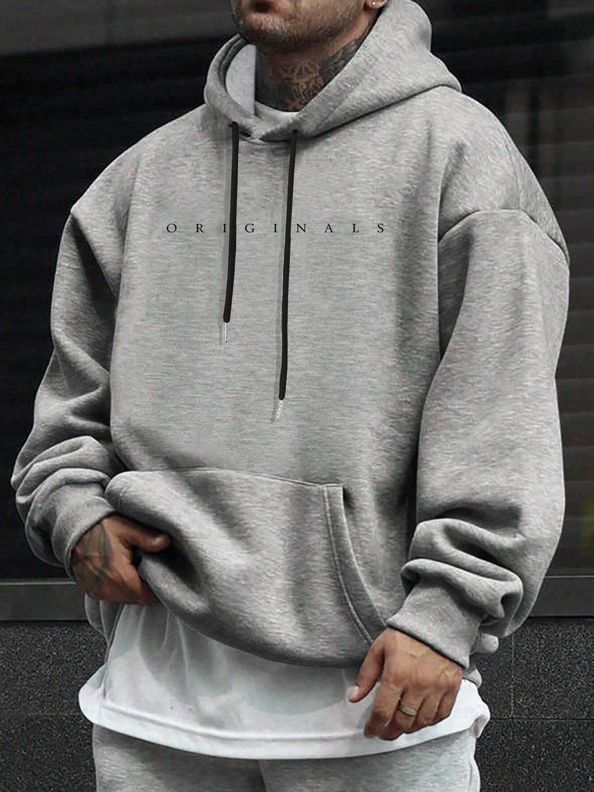 Sébastien - Hoodie Chic Oversize Imprimé