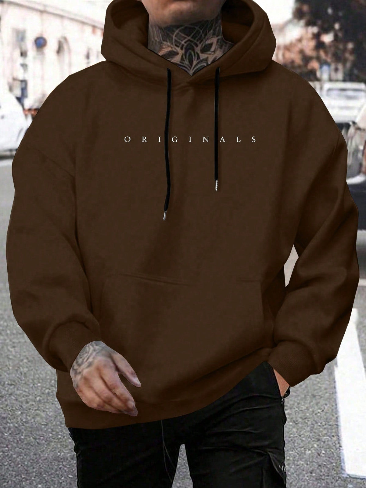 Sébastien - Hoodie Chic Oversize Imprimé