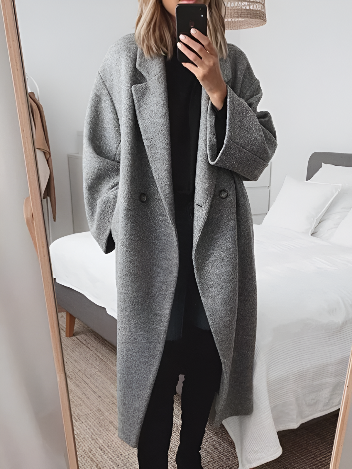 Priya | Manteau Élégant Long Ample