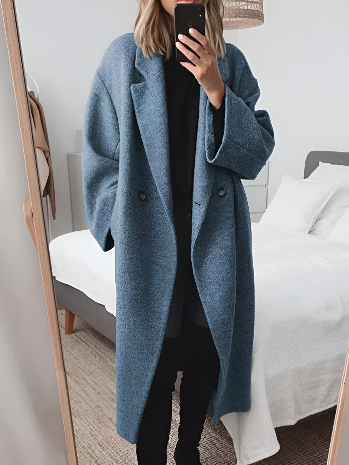 Priya | Manteau Élégant Long Ample