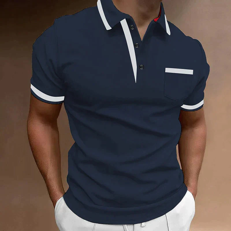 Dante - Polo Manches Courtes Slim Fit Chic Homme