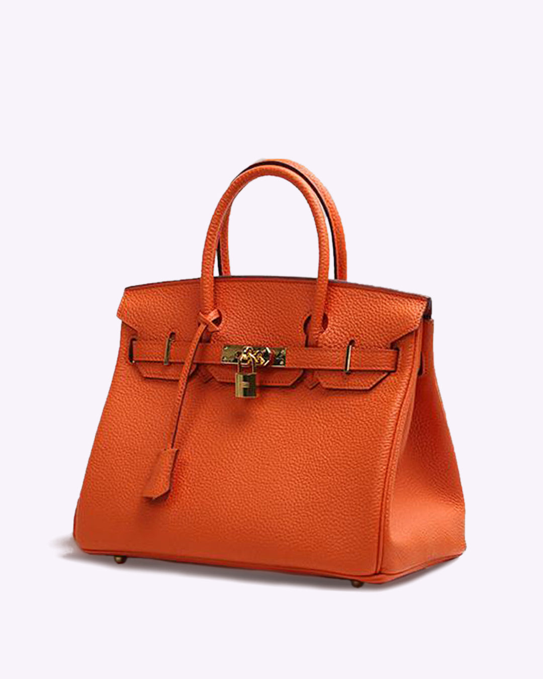 Sac à main en cuir orange vif pour une touche de couleur