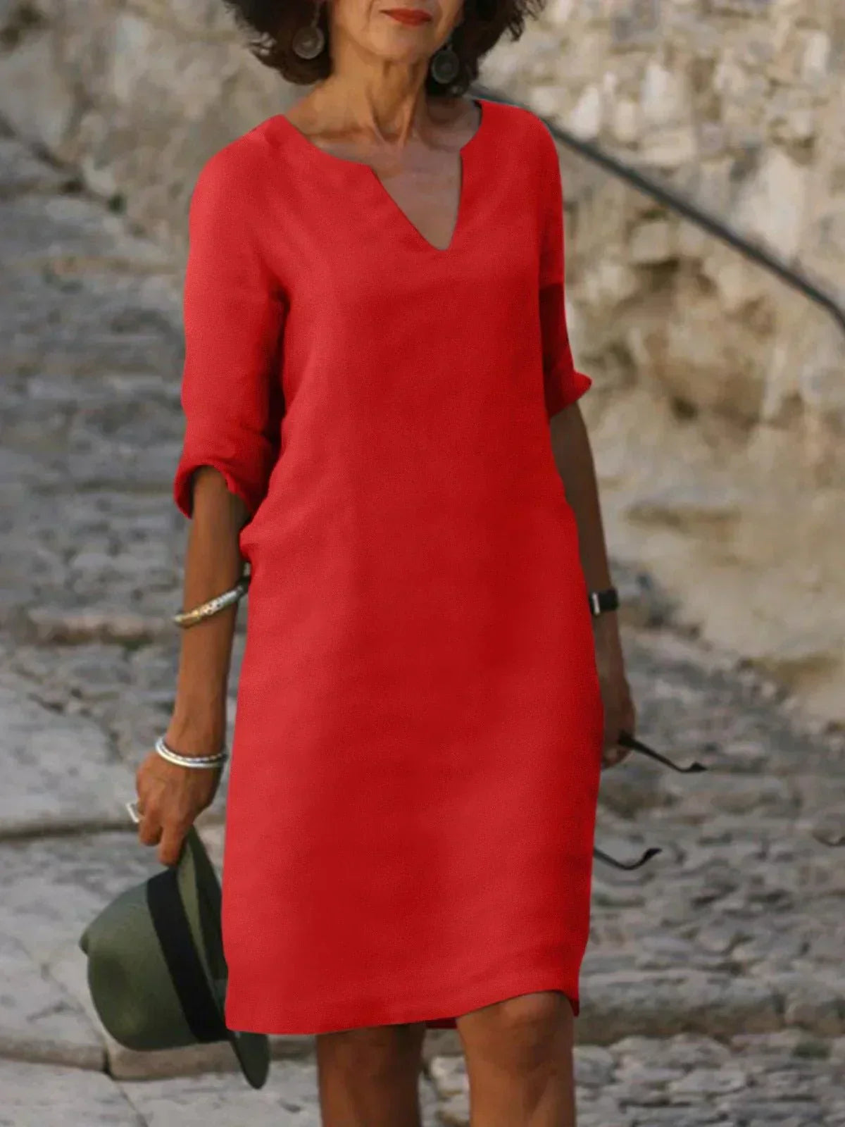 Robe Midi Femme Élégante Chic - Louise