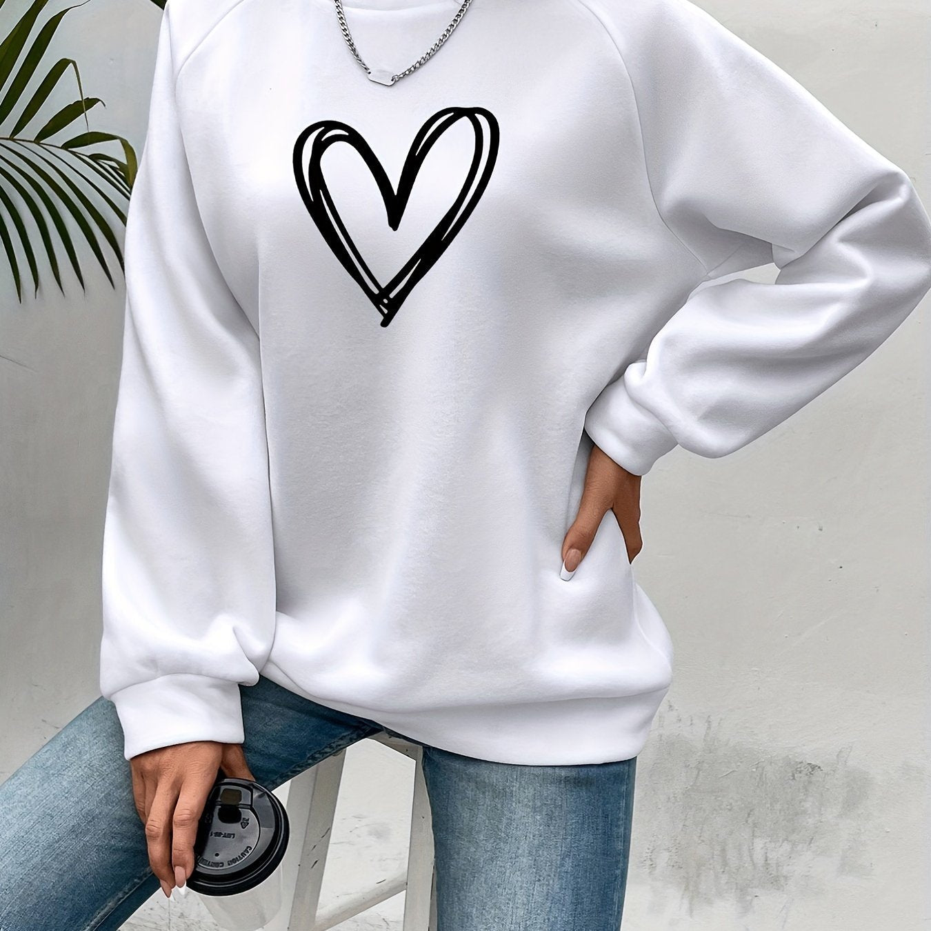 Émilie - Sweat Féminin Oversize Imprimé