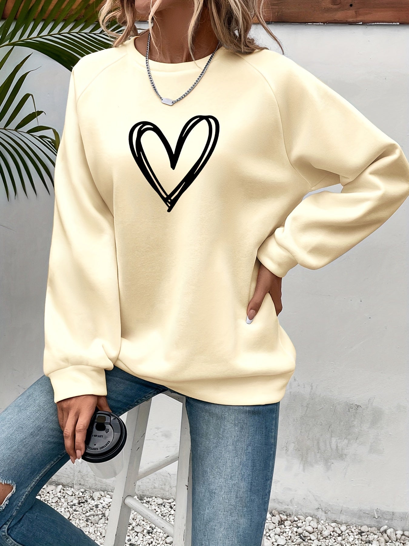 Émilie - Sweat Féminin Oversize Imprimé