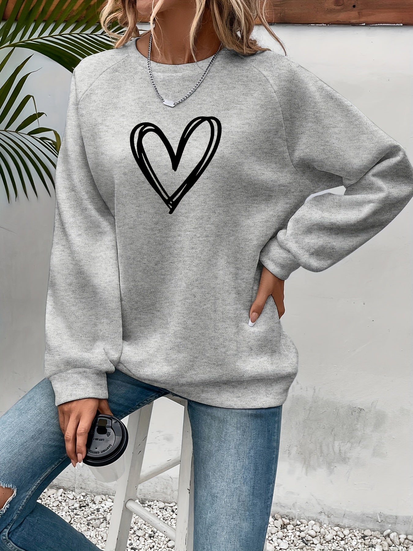 Émilie - Sweat Féminin Oversize Imprimé