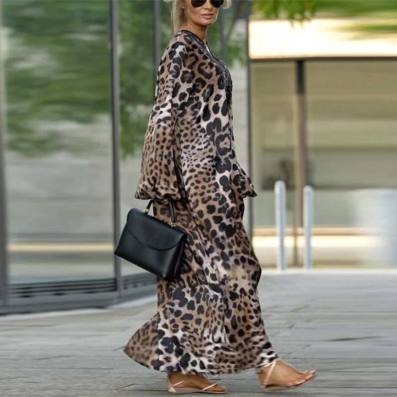 Robe Longue Femme Léopard - Chloé