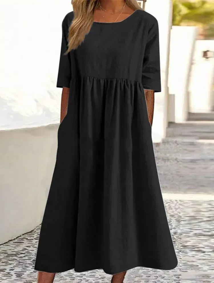 Robe Longue Femme en Lin - Inès