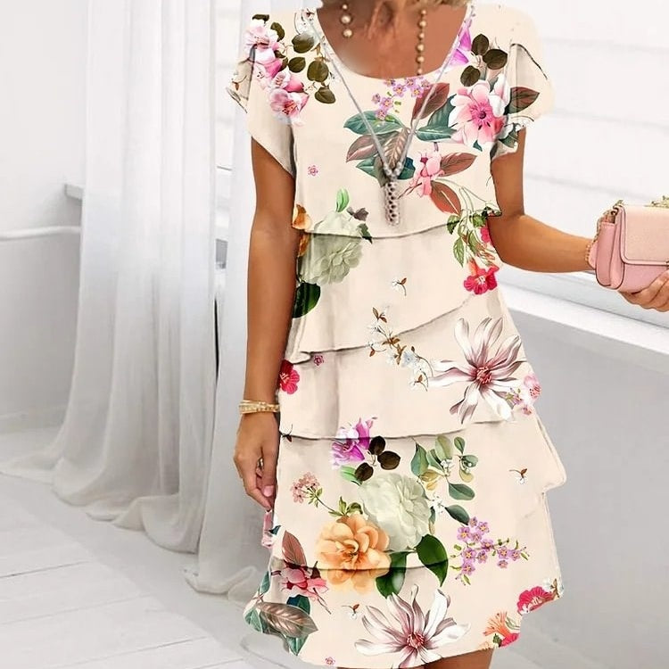 Robe d'été femme fleurie - Odile