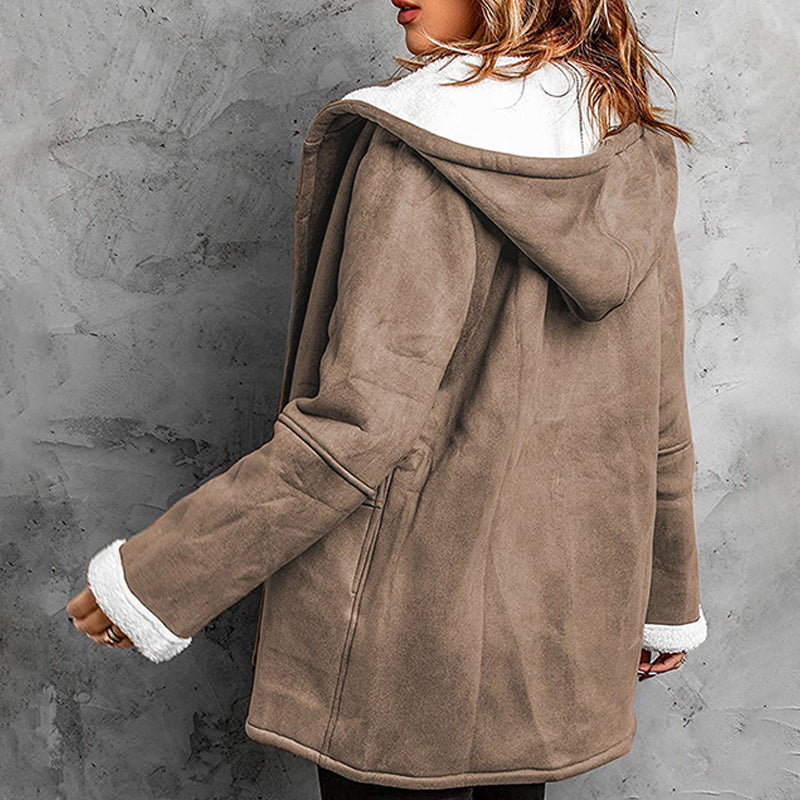 Juliette | Manteau Féminin Daim Sherpa