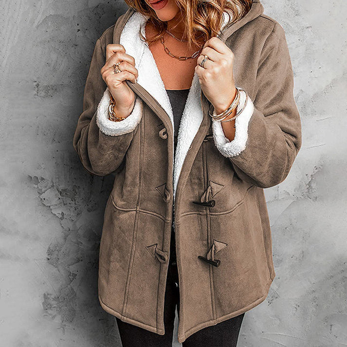 Juliette | Manteau Féminin Daim Sherpa