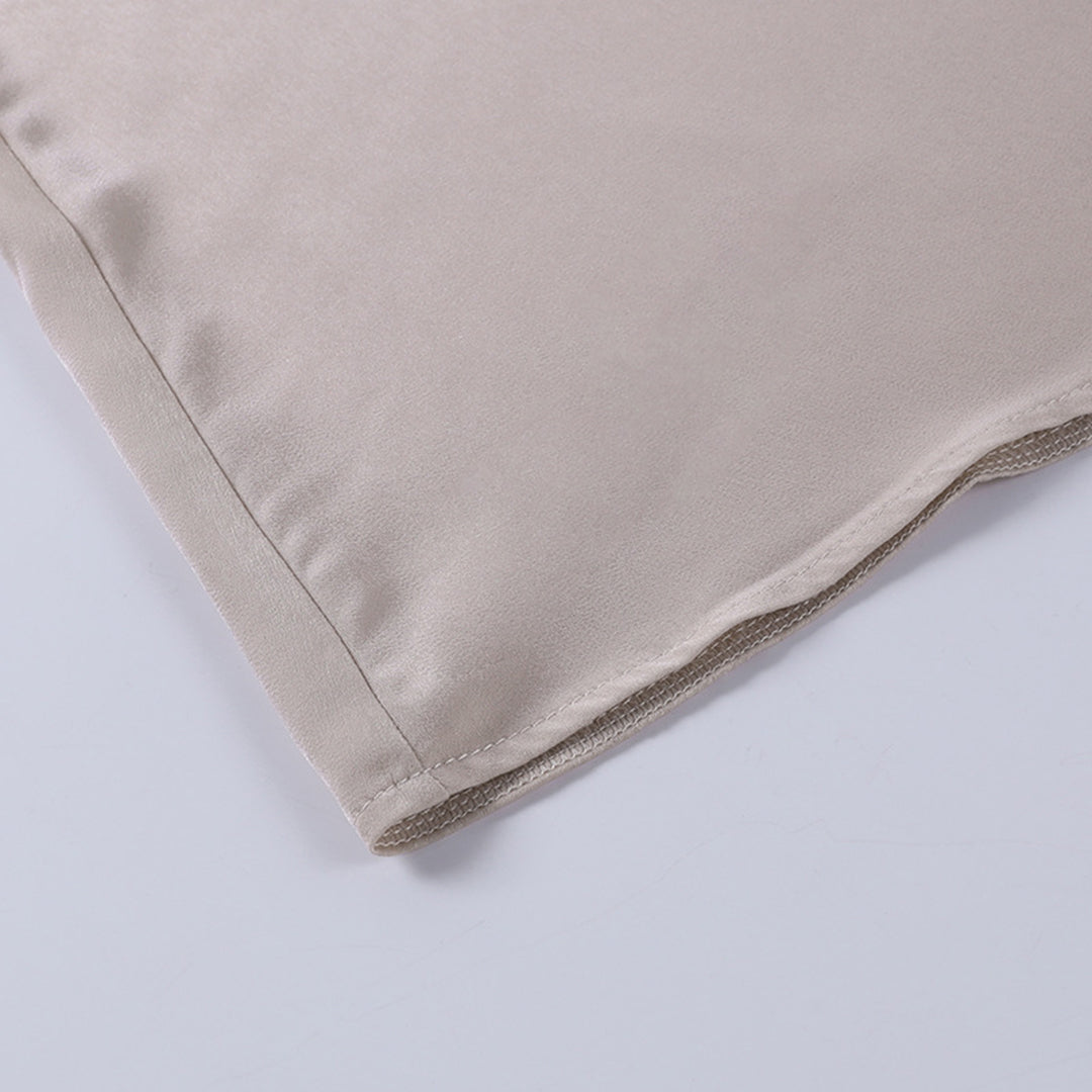 Tissu beige de haute qualité pour une robe longue décontractée