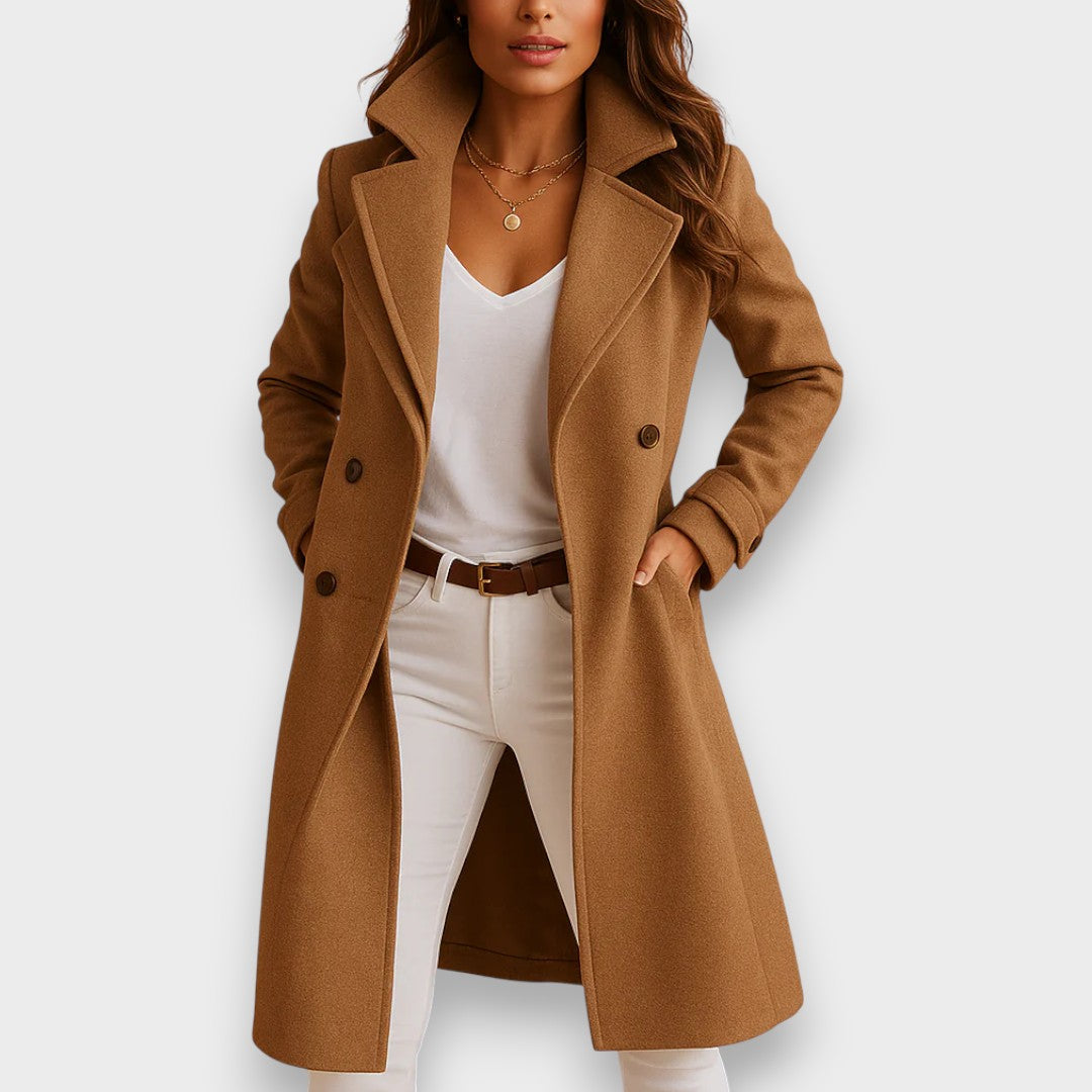 Camille | Manteau Élégant Court Laine