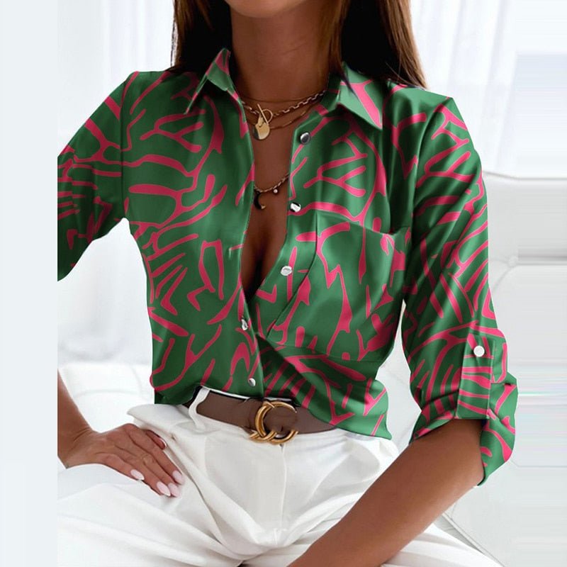Chemise Femme Chic Imprimée - Adeline