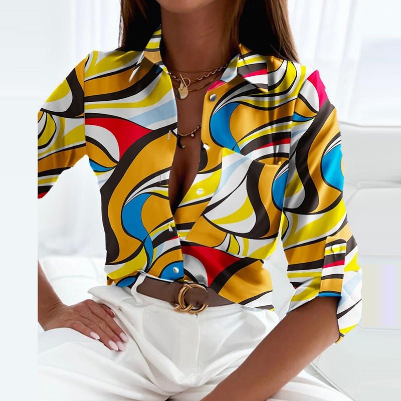 Chemise Femme Chic Imprimée - Adeline
