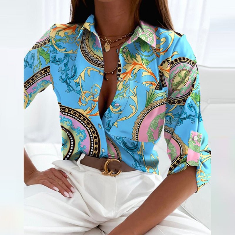 Chemise Femme Chic Imprimée - Adeline