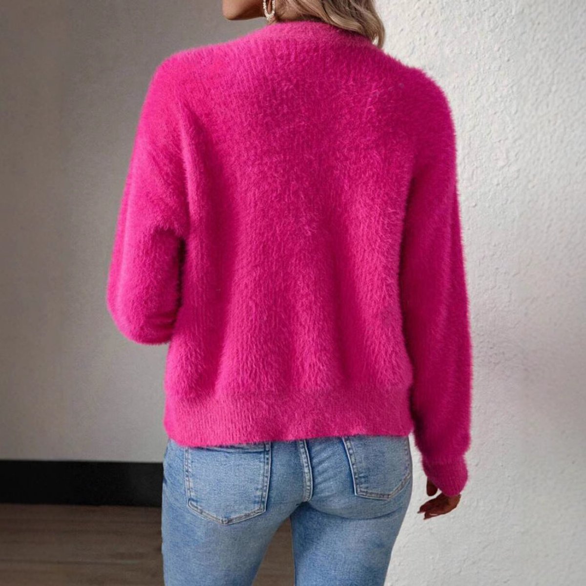Sylvie - Cardigan Élégant Col V Boutonné